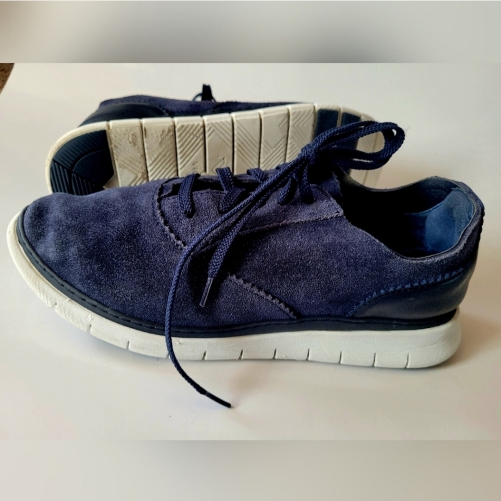 Vionic Women's Taylor Genuine Suede Leather Sneakers Dark Blue US 8.5 - Picture 10 of 13